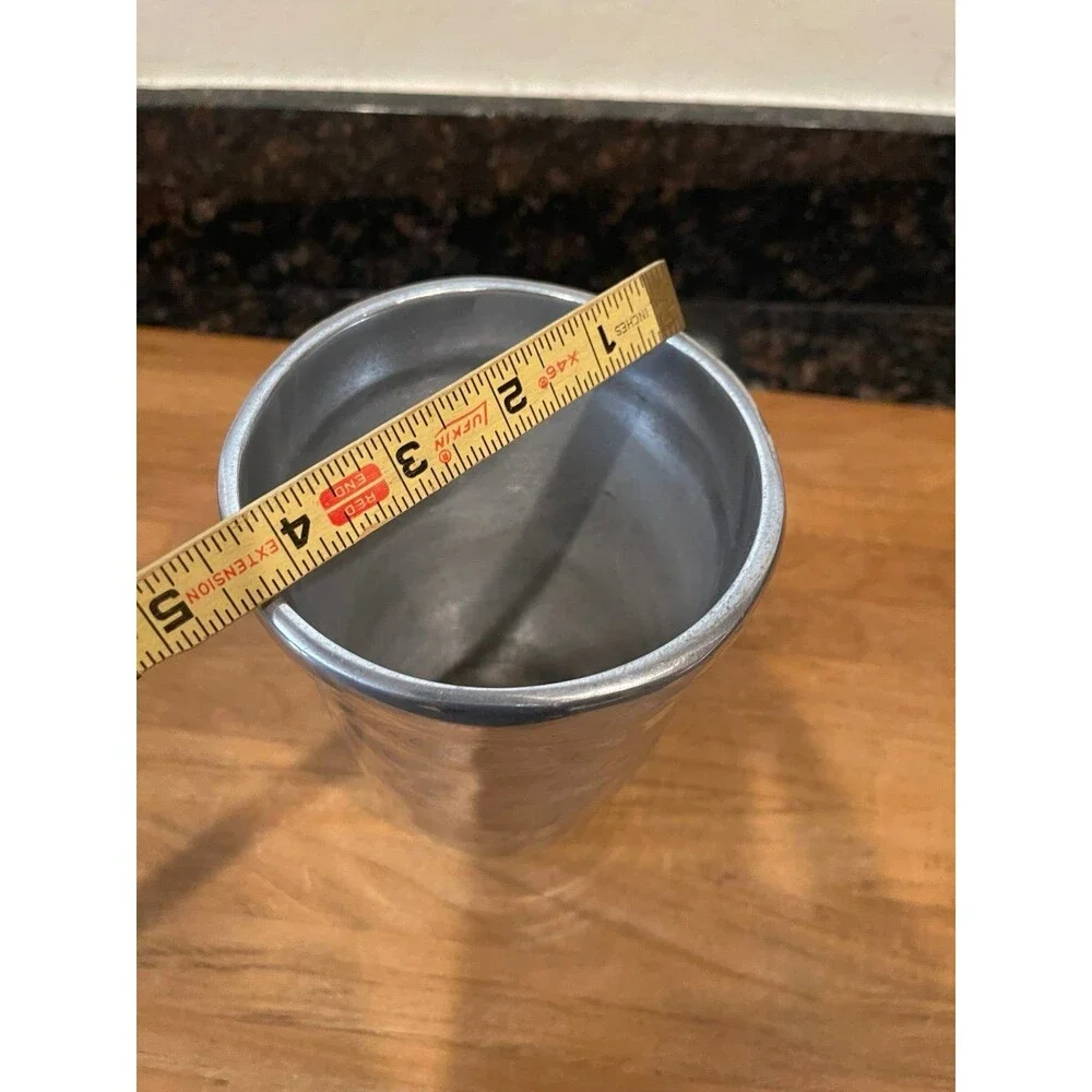 Pottery Barn Rippled Aluminum Vase
